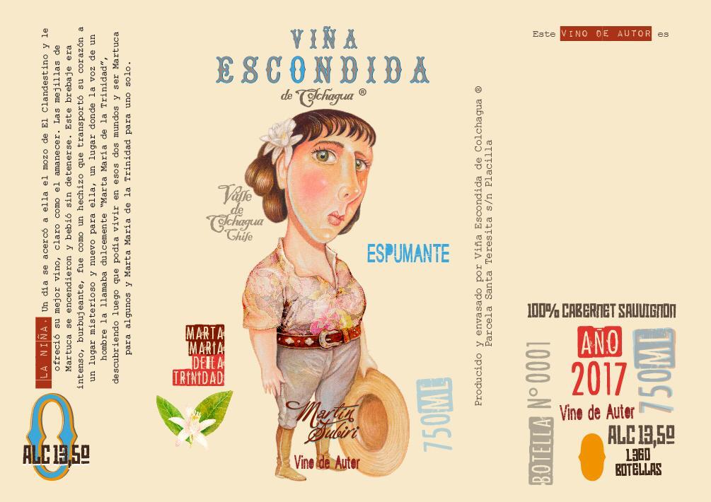 Espumante Cabernet Sauvignon Viña Escondida